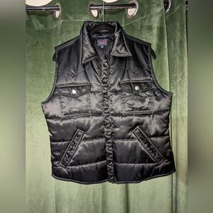 Vintage 2000  Black Tommy Puffer Vest